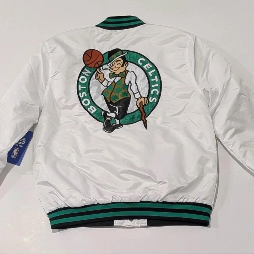 White Celtics Men's Jacket
